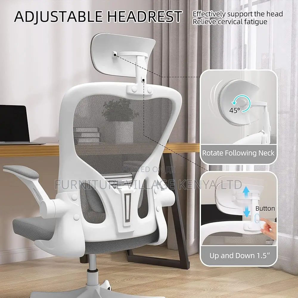 Office Chairs - Orthopedic Office Seat In White
