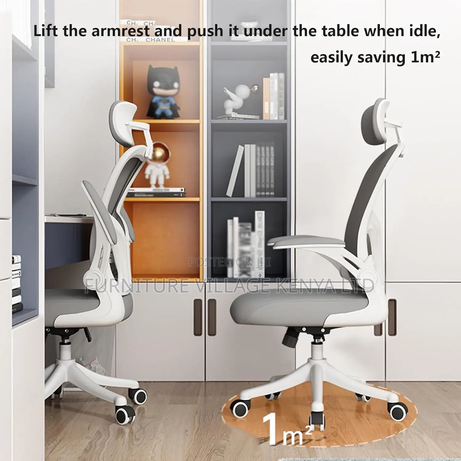 Office Chairs - Orthopedic Office Seat In White