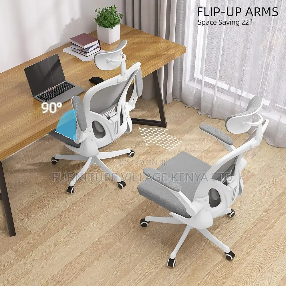 Office Chairs - Orthopedic Office Seat In White