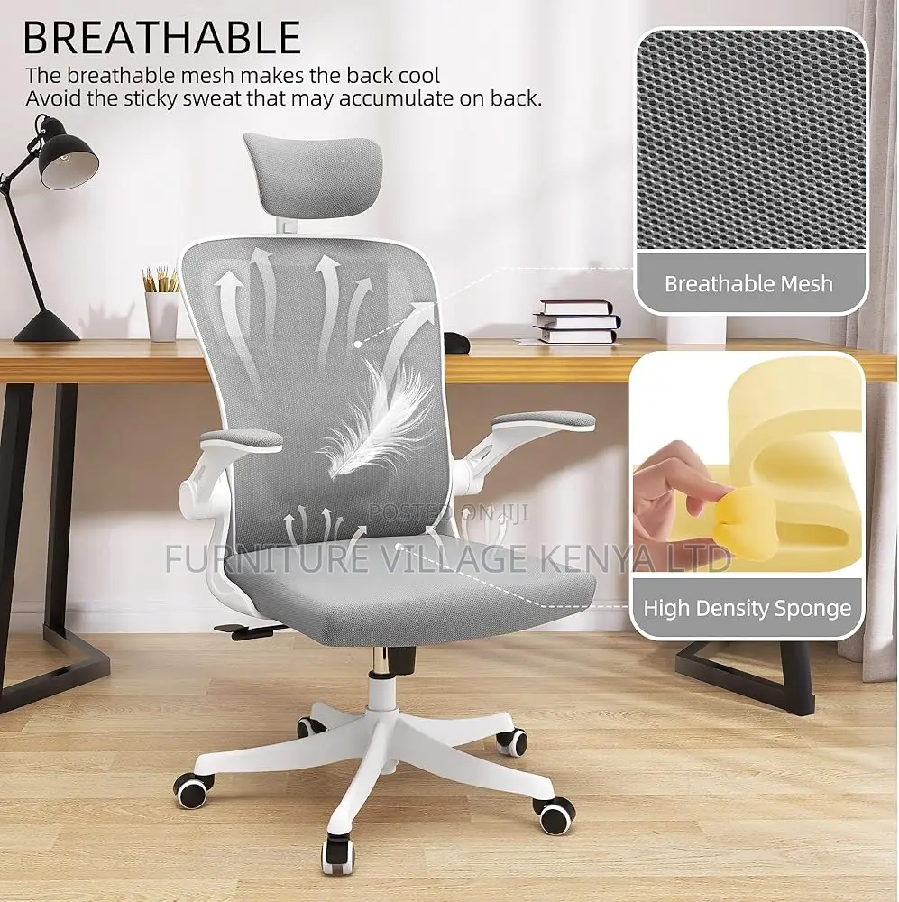 Office Chairs - Orthopedic Office Seat In White