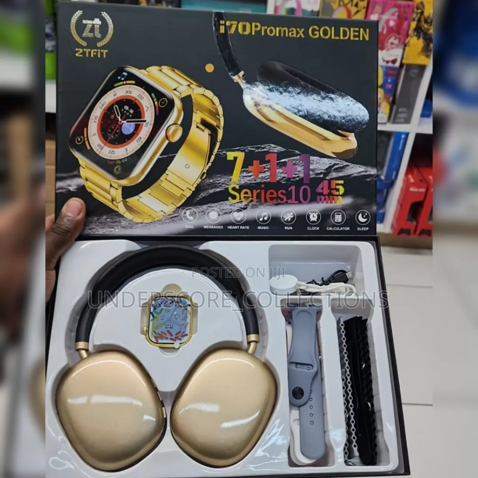 Ztfit I70 Promax Golden Smartwatch Gift Set.