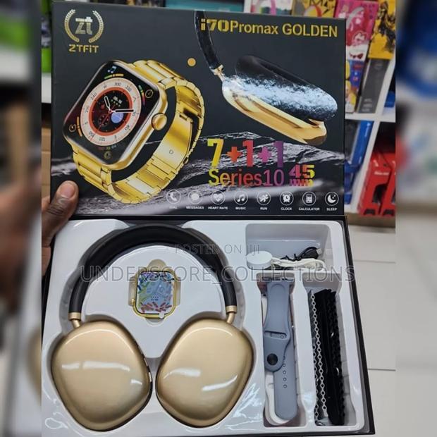 Ztfit I70 Promax Golden Smartwatch Gift Set.