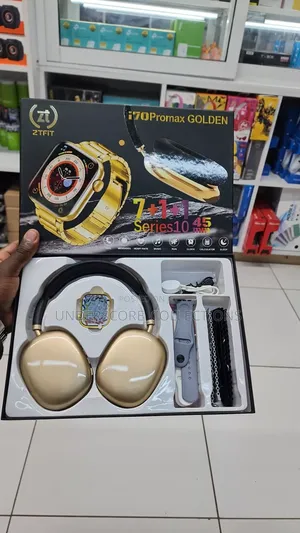Ztfit I70 Promax Golden Smartwatch Gift Set.