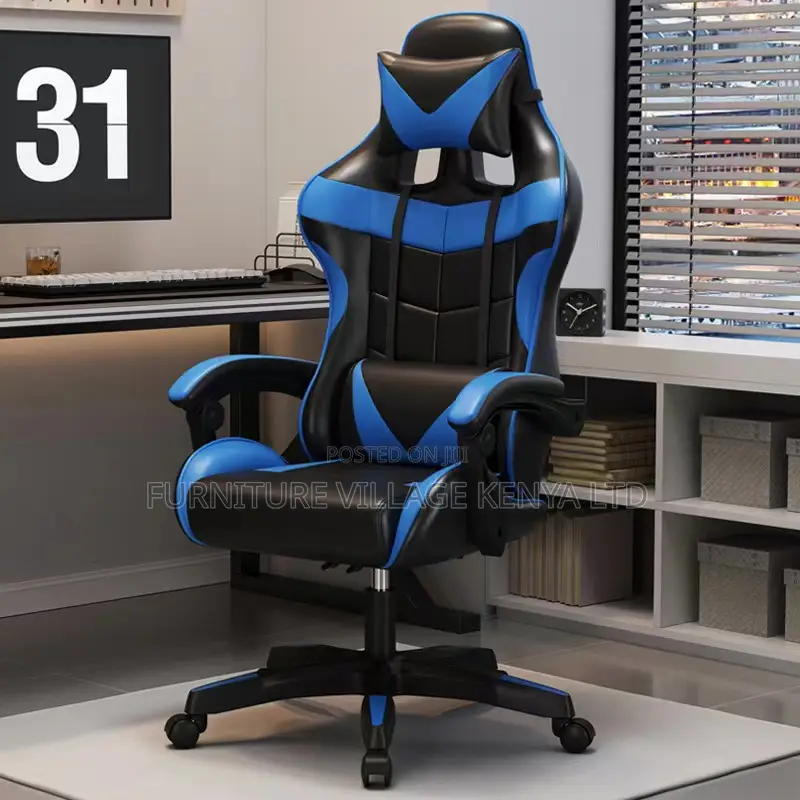Gaming Chairs: Modern Ergonomic Gaming Seat (Black, Red & Blue)