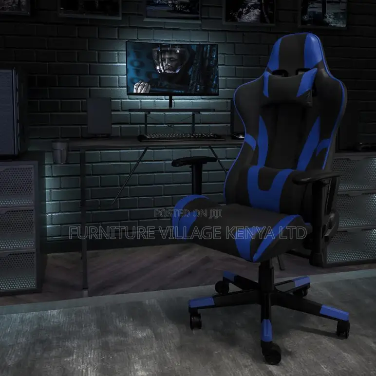 Gaming Chairs: Modern Ergonomic Gaming Seat (Black, Red & Blue)
