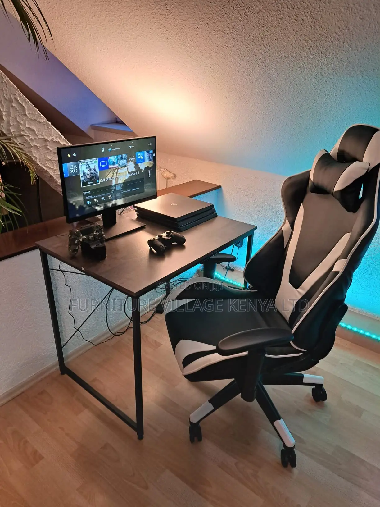 Gaming Chairs: Modern Ergonomic Gaming Seat (Black, Red & Blue)