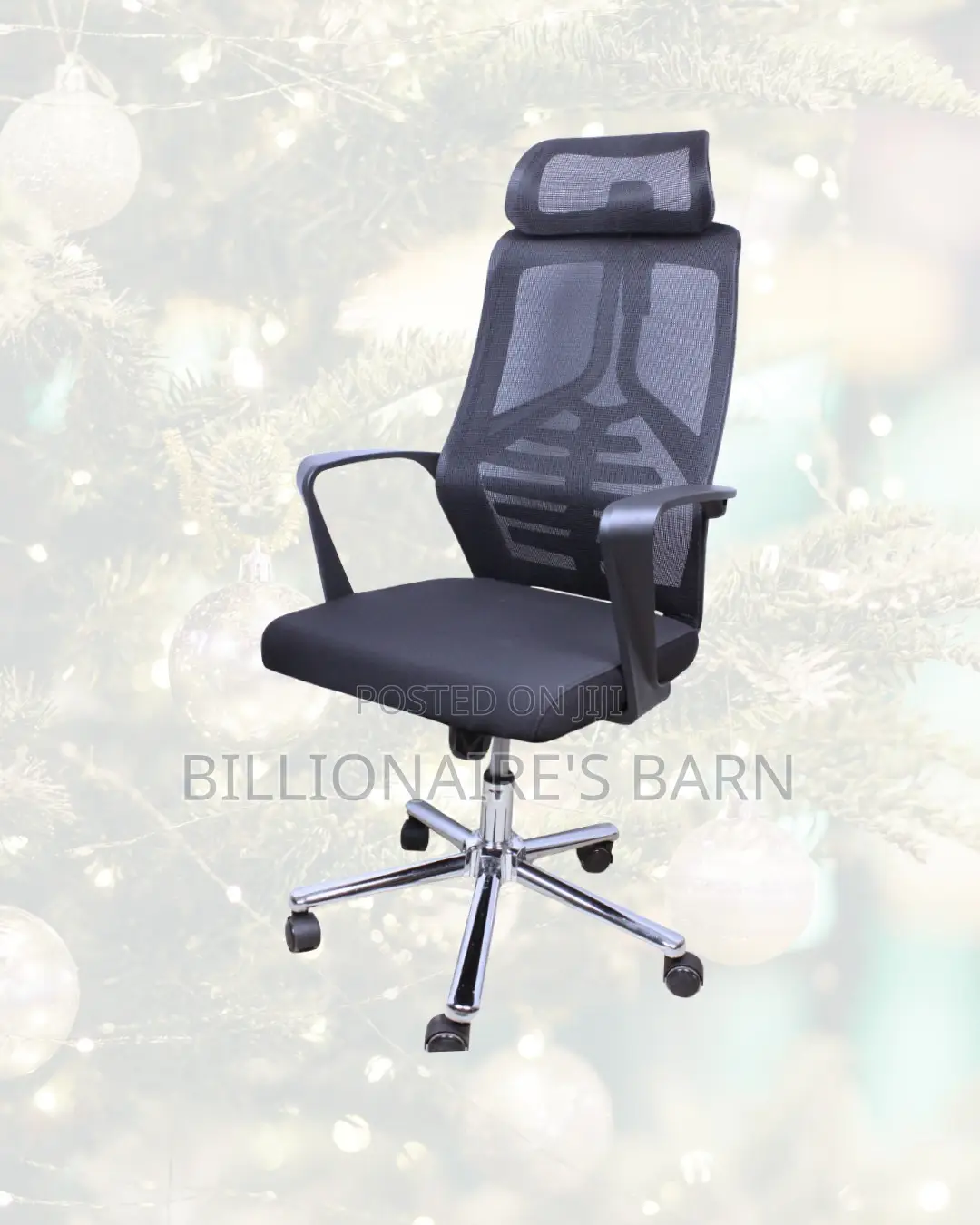 Office Chair — Neat Professional Look, Lumbar Support Built-In