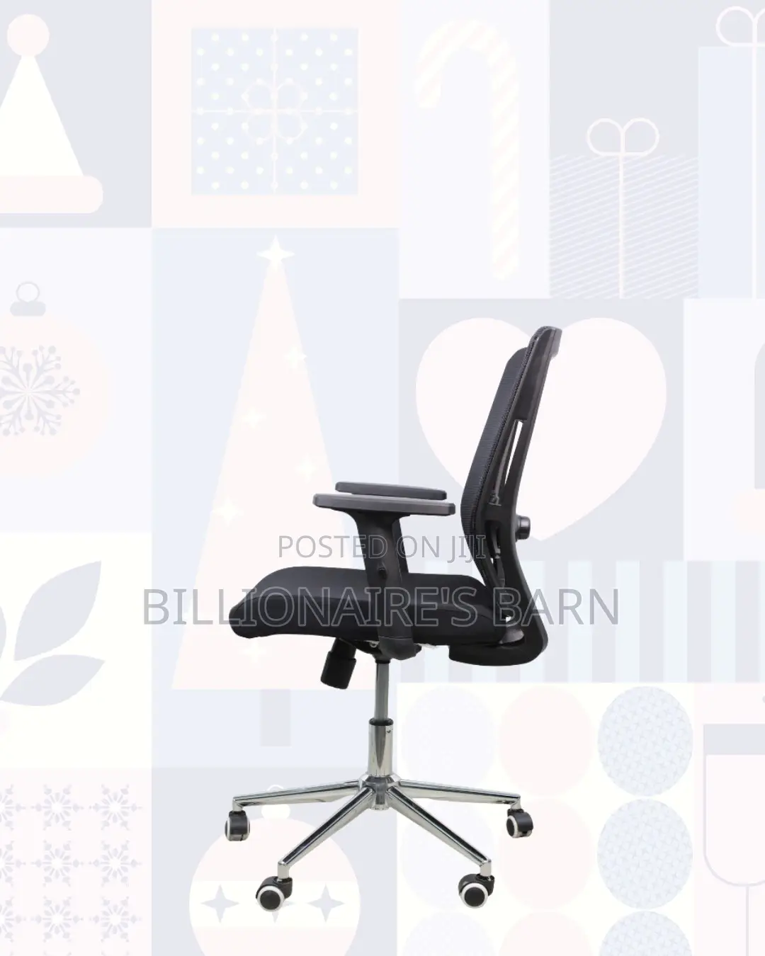 Barn Origin Mid-Back Chair Chrome Base • Stable Chrome Base