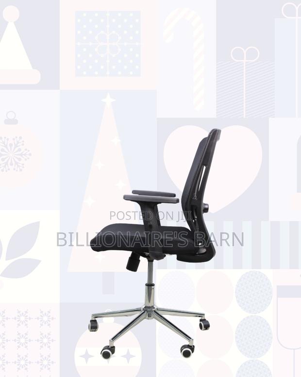 Barn Origin Mid-Back Chair Chrome Base • Stable Chrome Base - main view