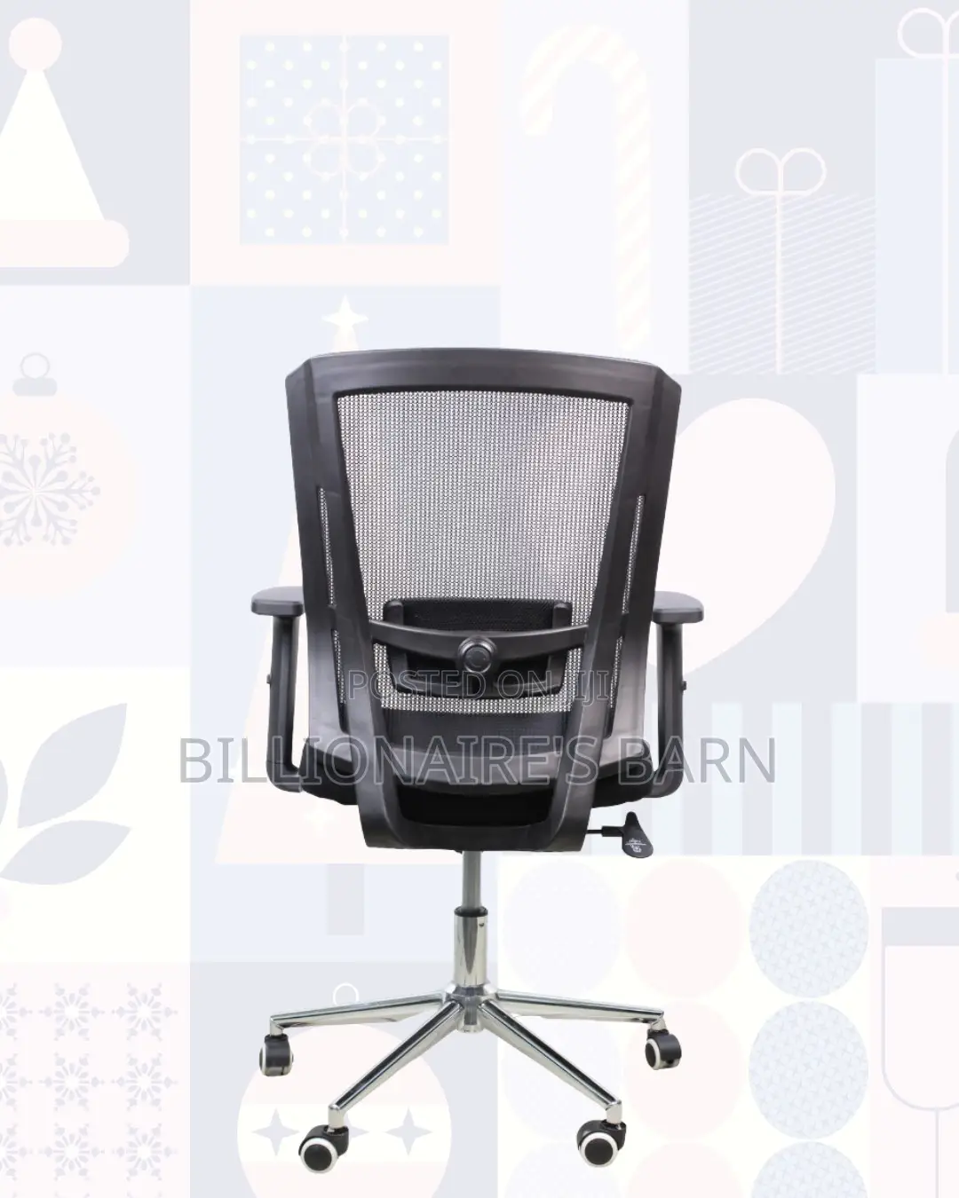 Barn Origin Mid-Back Chair Chrome Base • Stable Chrome Base
