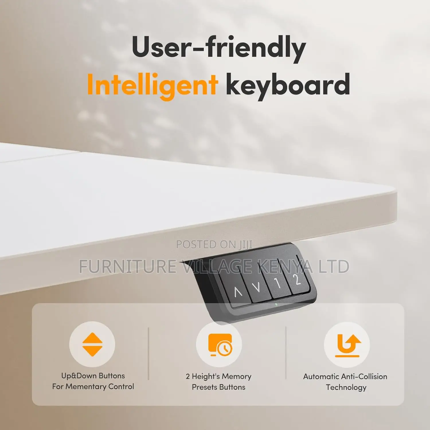 Standing Desks: 140cm X 60cm Height Adjustable Electric Desk