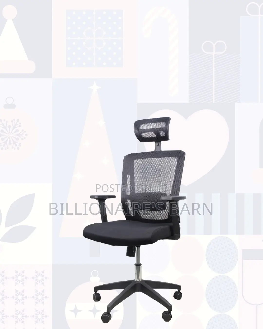Headrest Office Chair| All-Day Comfort, Neck Support Headrest