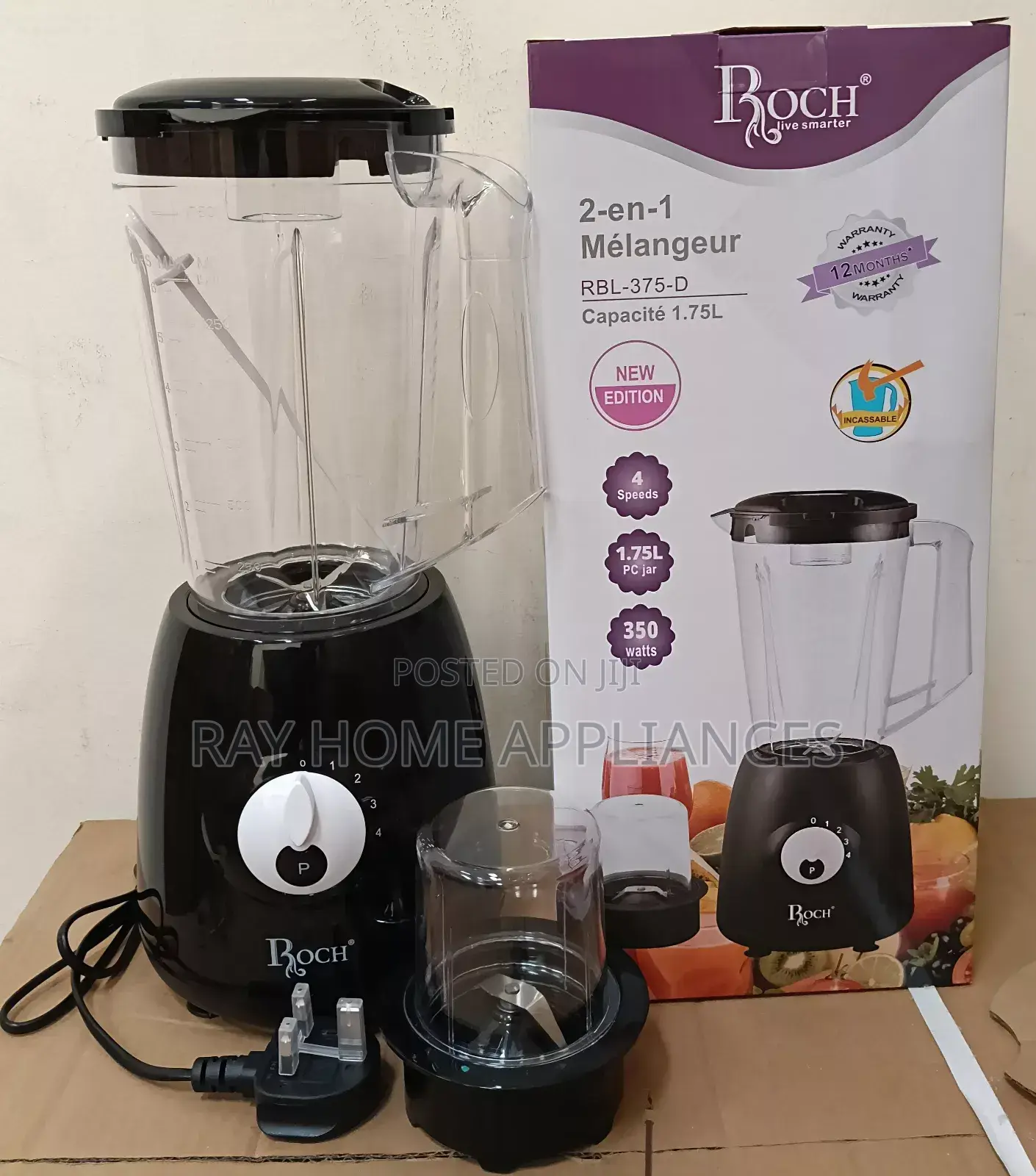 Roch Blender 2 in 1 Blender Grinder
