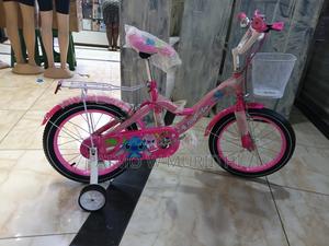 Pink Lady Bicycle Size 16 With Balancing Wheels - main view