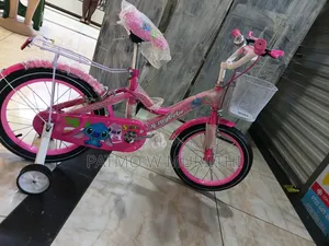 Pink Lady Bicycle Size 16 With Balancing Wheels