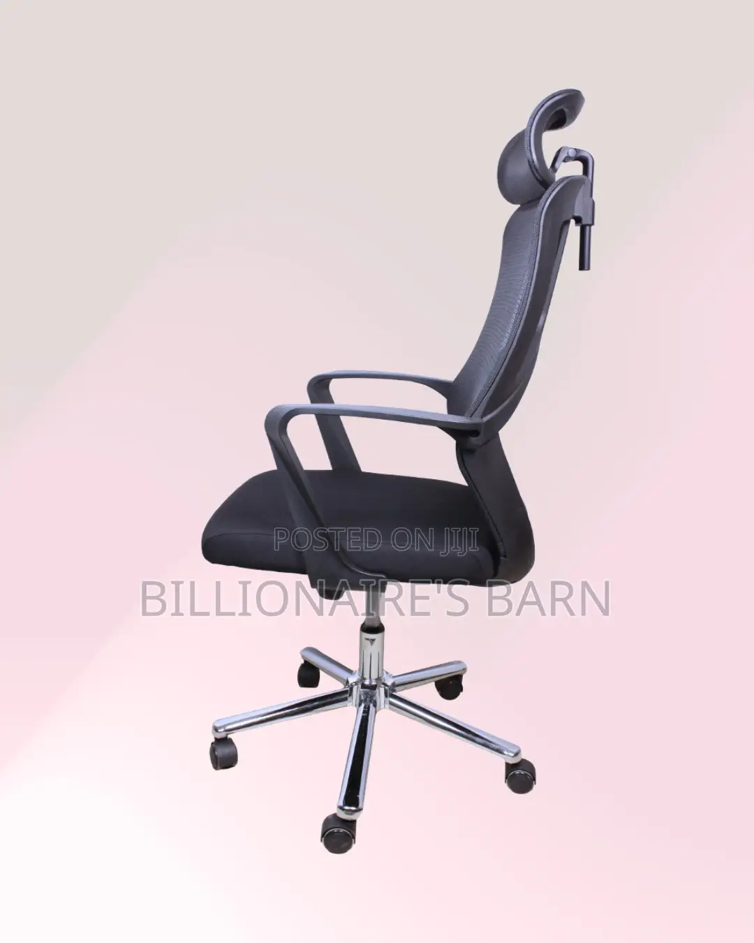 High-Back Mesh Task Chair for Work | Stable Base, Lower-Back Support