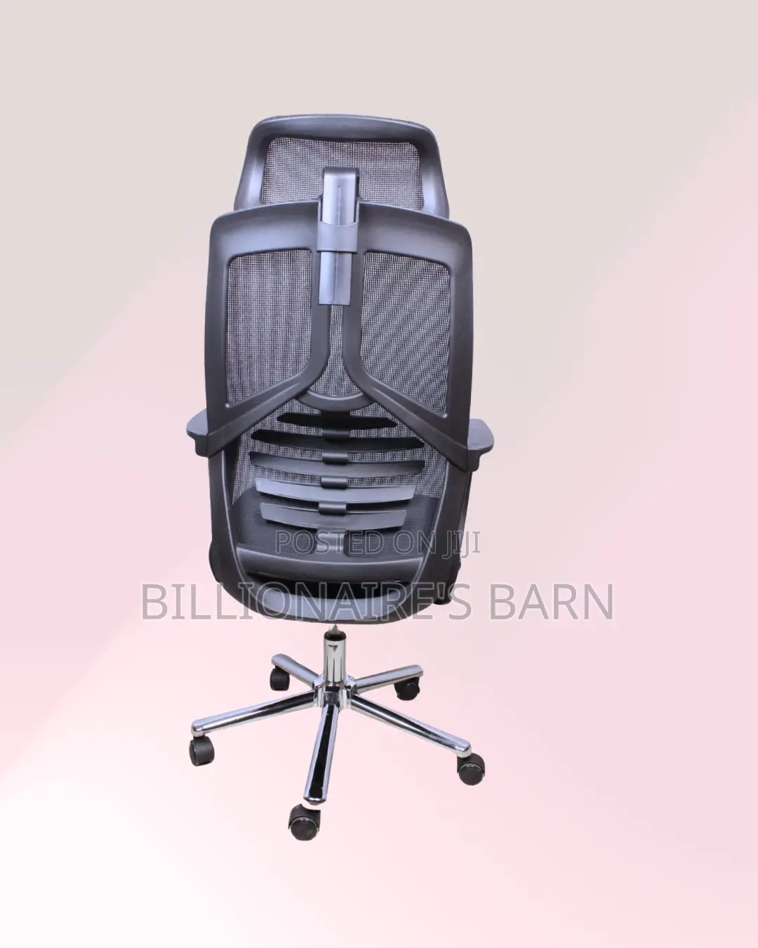 High-Back Mesh Task Chair for Work | Stable Base, Lower-Back Support