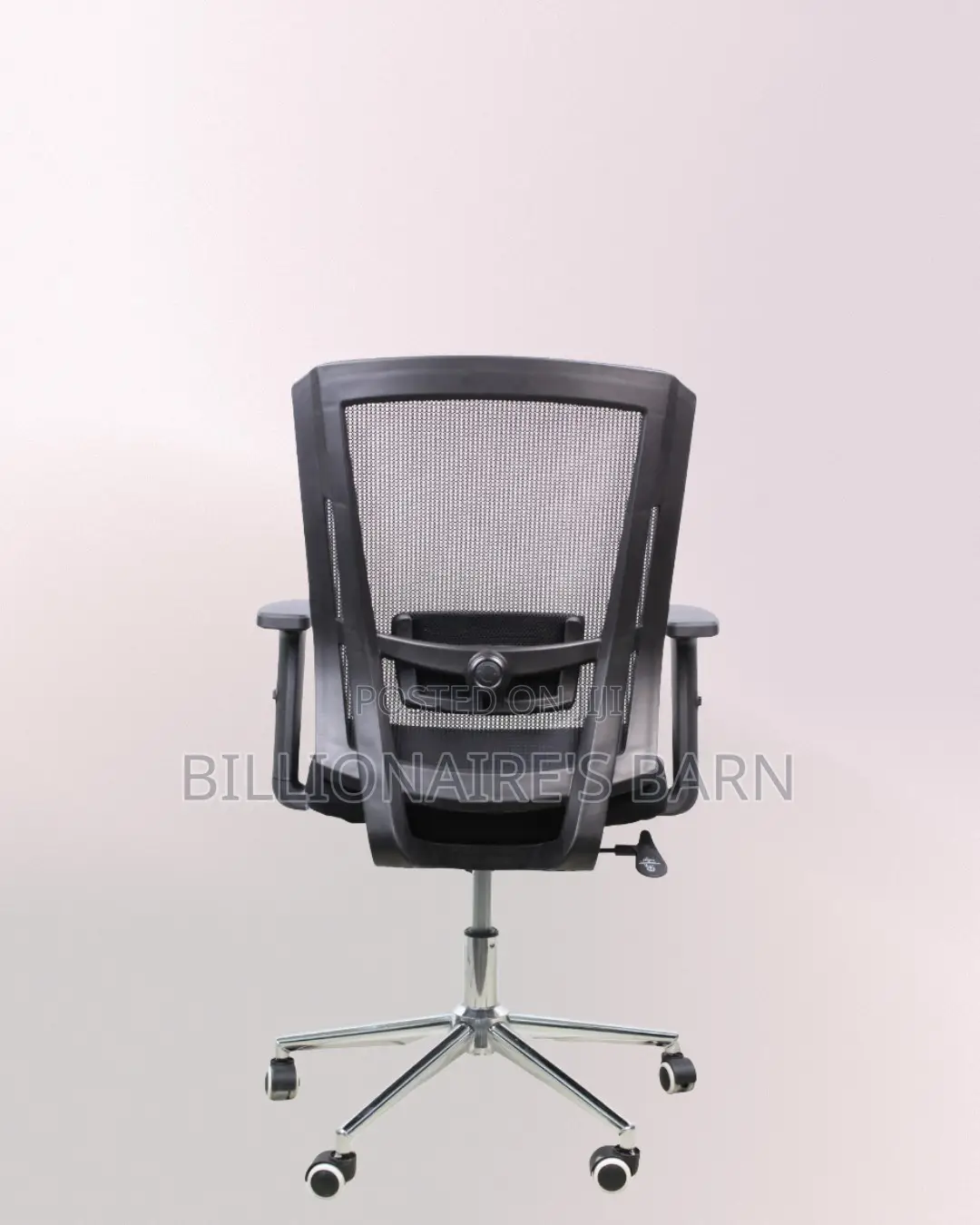 Mid-Back Chair Chrome Base — Clean Look, Chrome Base Stability