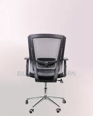 Mid-Back Chair Chrome Base — Clean Look, Chrome Base Stability