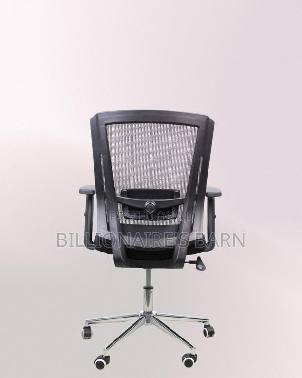 Mid-Back Chair Chrome Base — Clean Look, Chrome Base Stability - thumbnail 4