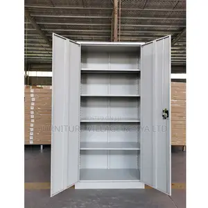 Office Cabinets: 05 Shelves Full Metallic Storage Cabinet