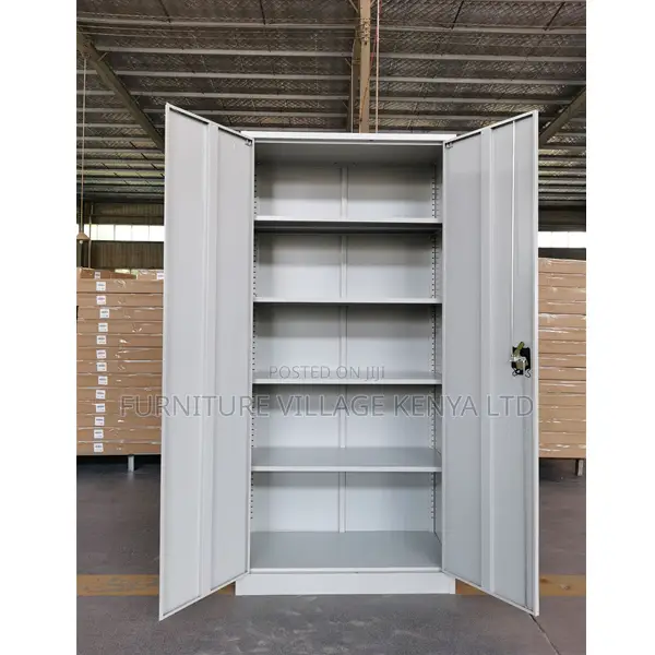 Office Cabinets: 05 Shelves Full Metallic Storage Cabinet