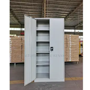 Office Cabinets: 05 Shelves Full Metallic Storage Cabinet