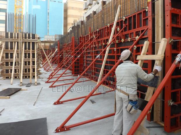 Formwork Using Push Props for Hire