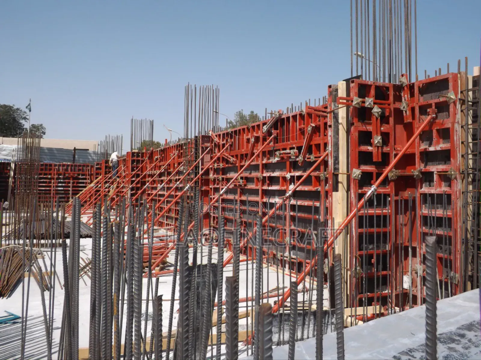 Formwork Using Push Props for Hire