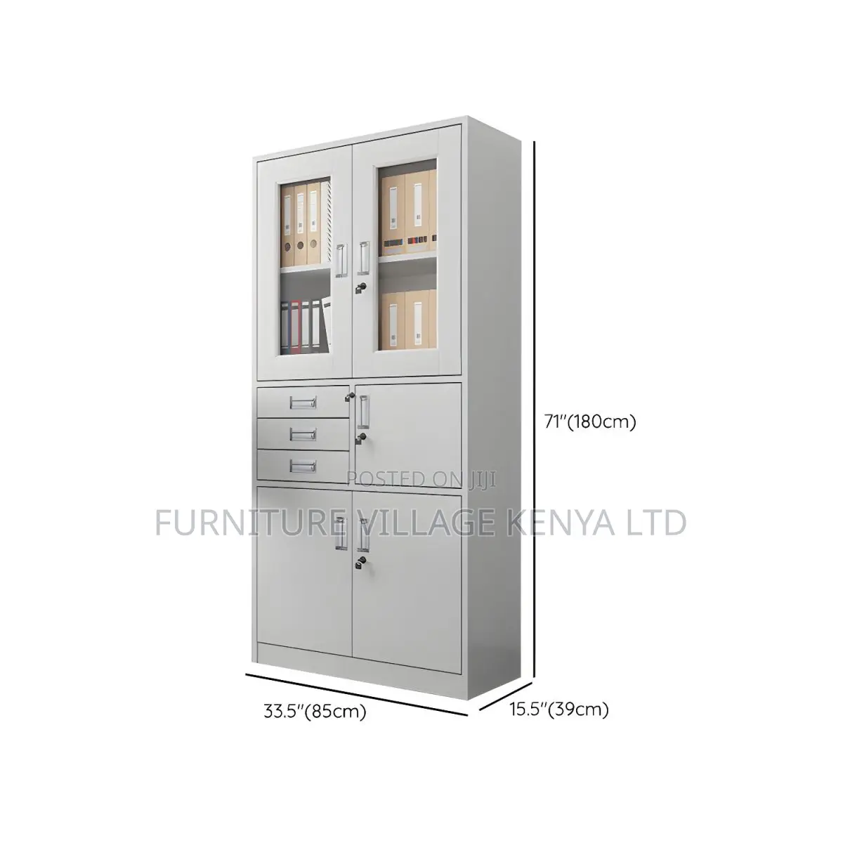 Office Cabinets: 2-door Metallic Office Cabinet With Safe