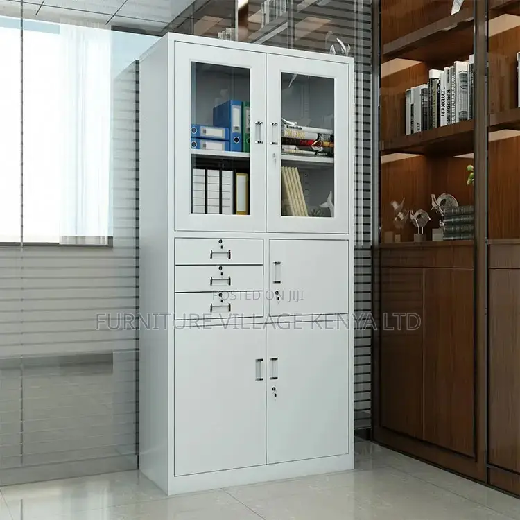 Office Cabinets: 2-door Metallic Office Cabinet With Safe