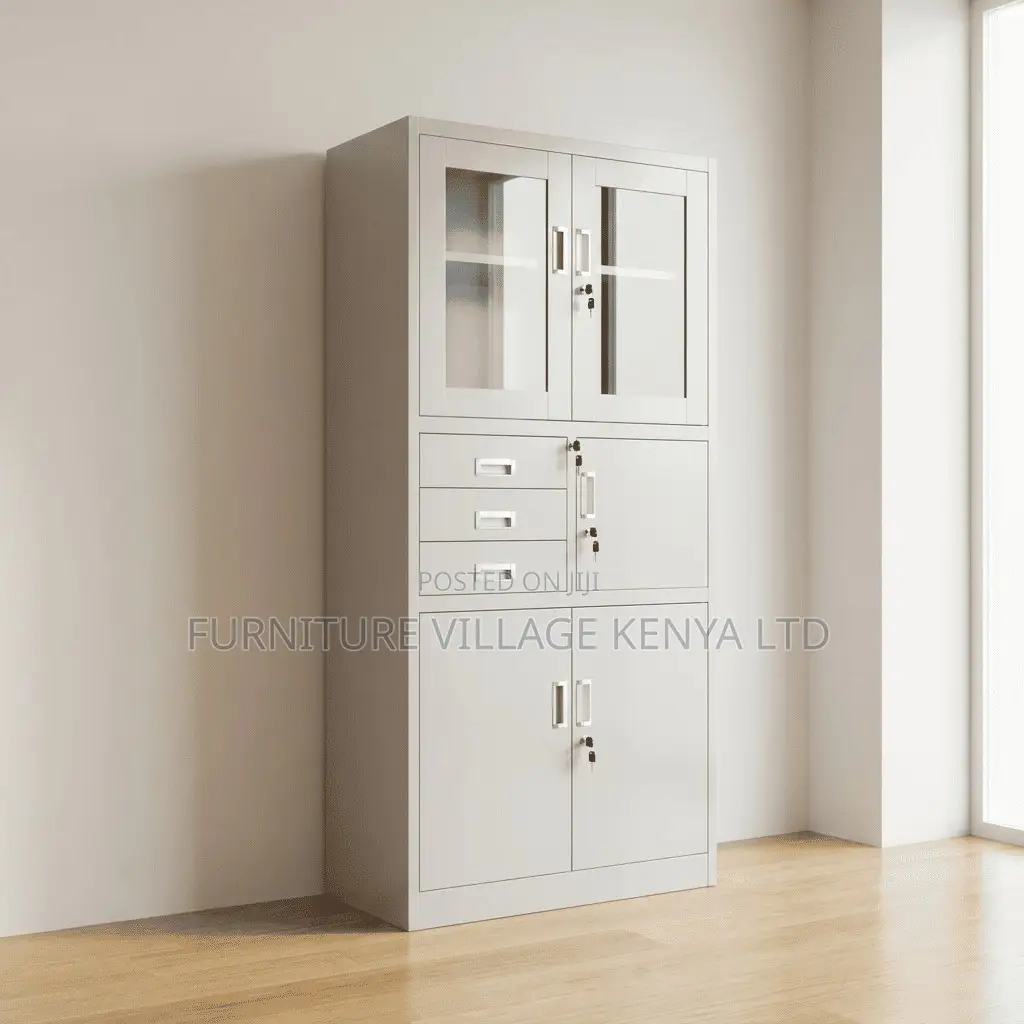 Office Cabinets: 2-door Metallic Office Cabinet With Safe