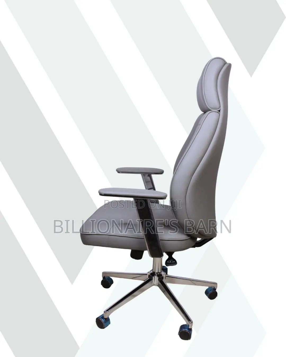 Executive Leather Chair | Comfort Meets Style, Padded Arm Comfort