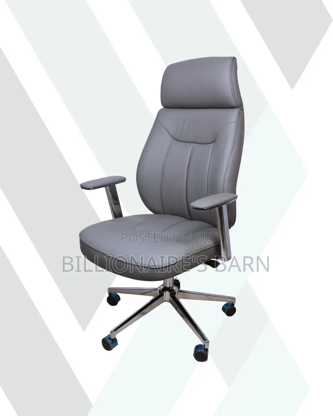 Executive Leather Chair | Comfort Meets Style, Padded Arm Comfort