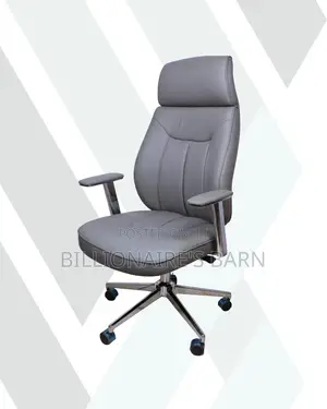 Executive Leather Chair | Comfort Meets Style, Padded Arm Comfort