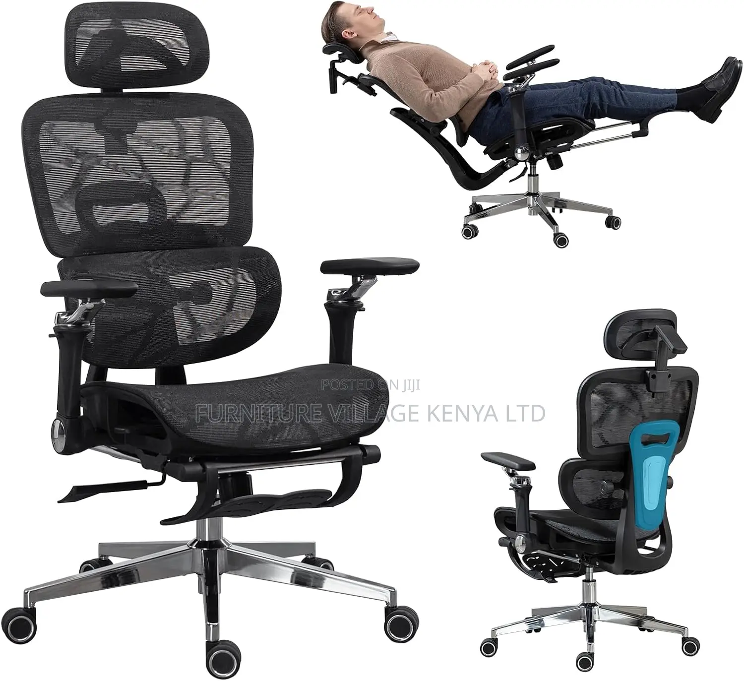 Orthopedic Seat; High-back Ergonomic Swivel Orthopedic Chair