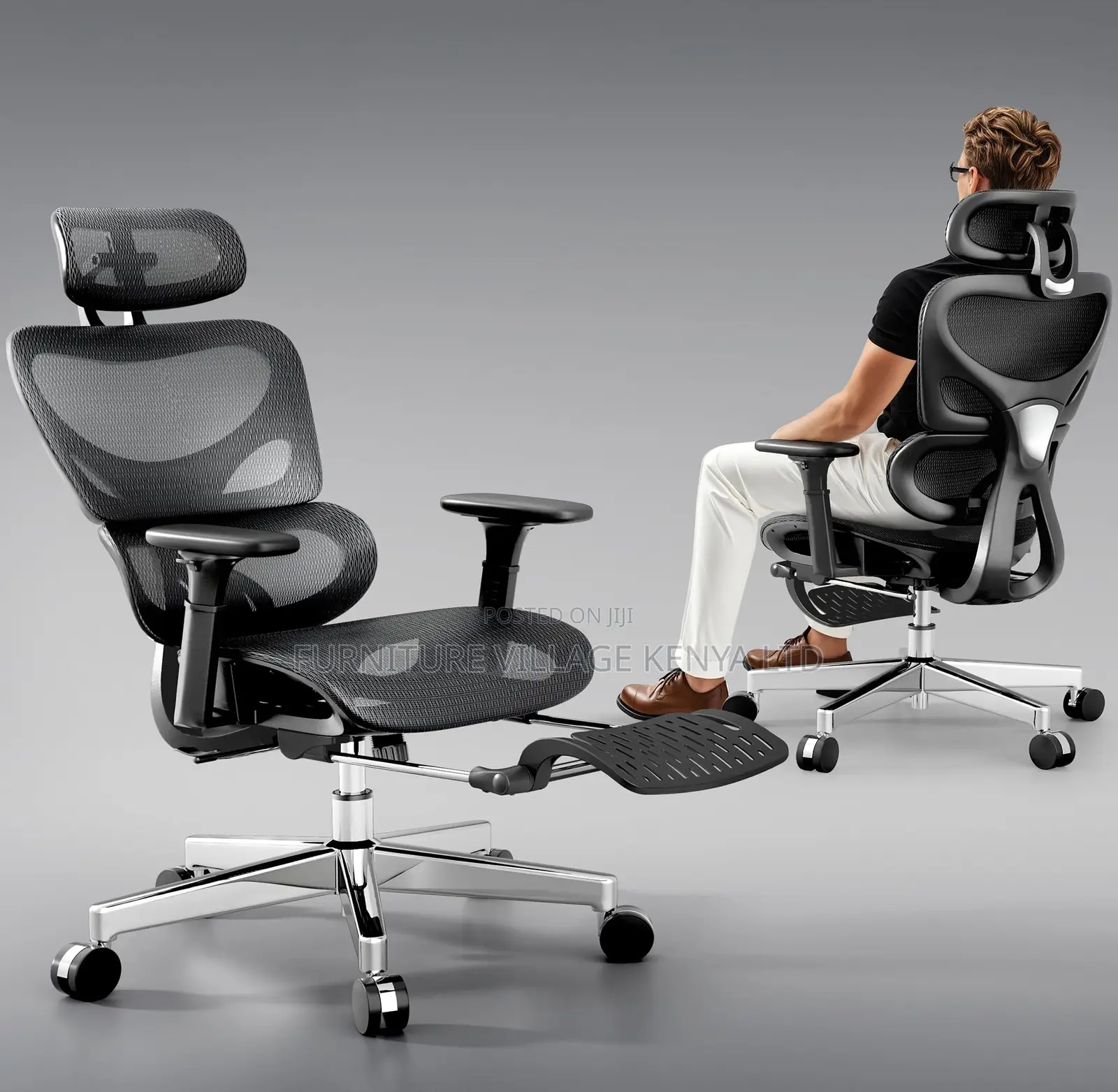 Orthopedic Seat; High-back Ergonomic Swivel Orthopedic Chair