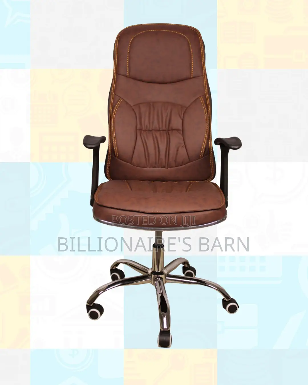 Ergonomic Work Chair for Home and Office — Padded Arm Comfort