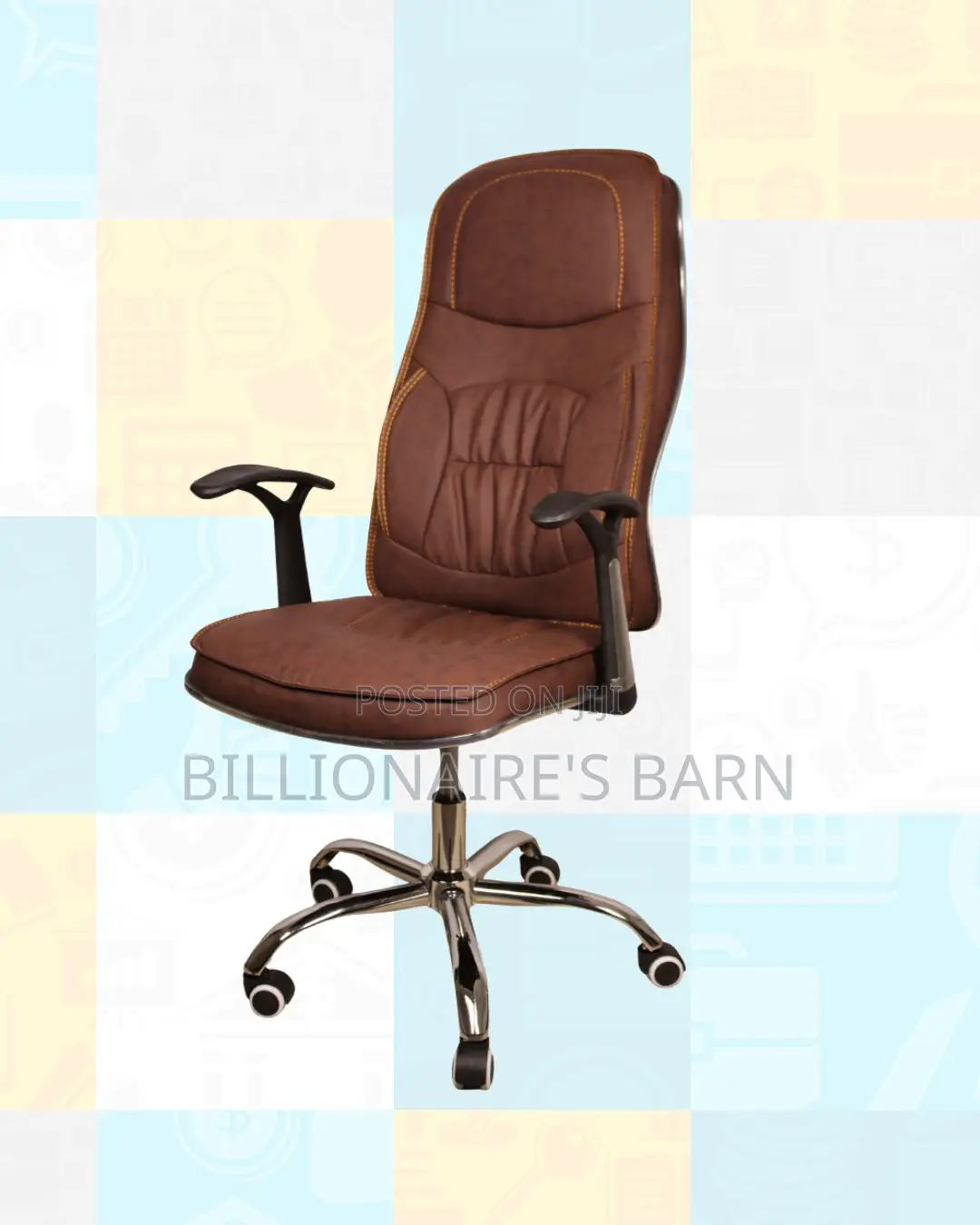 Ergonomic Work Chair for Home and Office — Padded Arm Comfort
