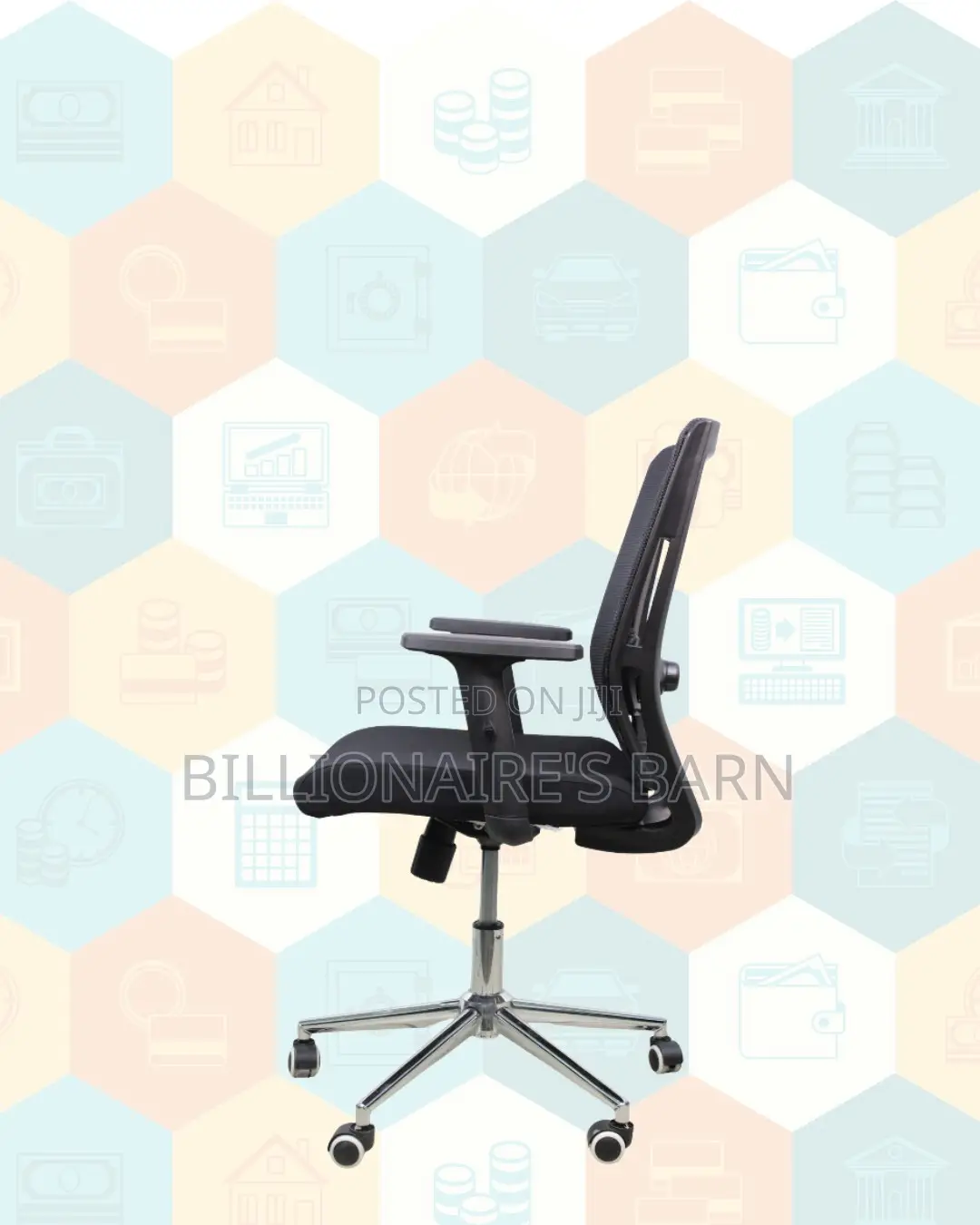 Barn Origin Mid-Back Chair • Workday Comfort, Strong Chrome Base