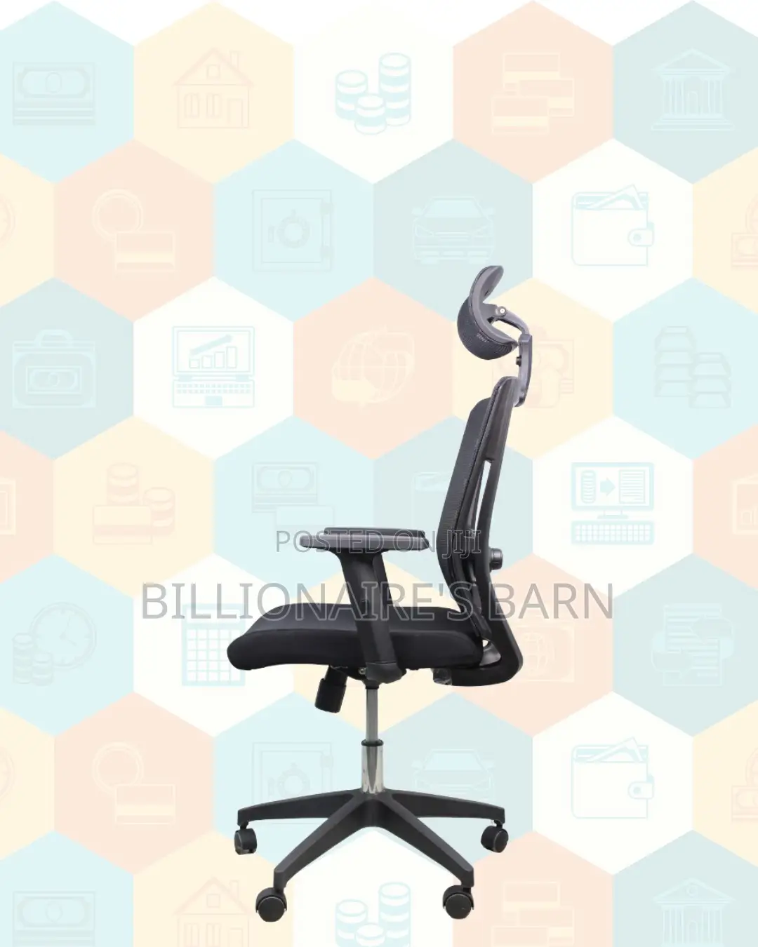Black Ergonomic Office Chair |Workday Comfort, Breathable Mesh Airflow