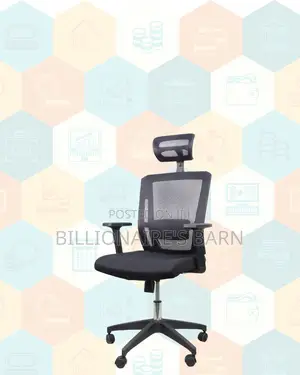 Black Ergonomic Office Chair |Workday Comfort, Breathable Mesh Airflow