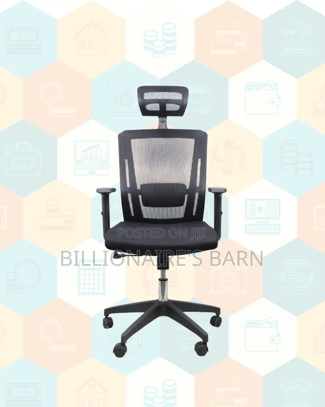 Black Ergonomic Office Chair |Workday Comfort, Breathable Mesh Airflow
