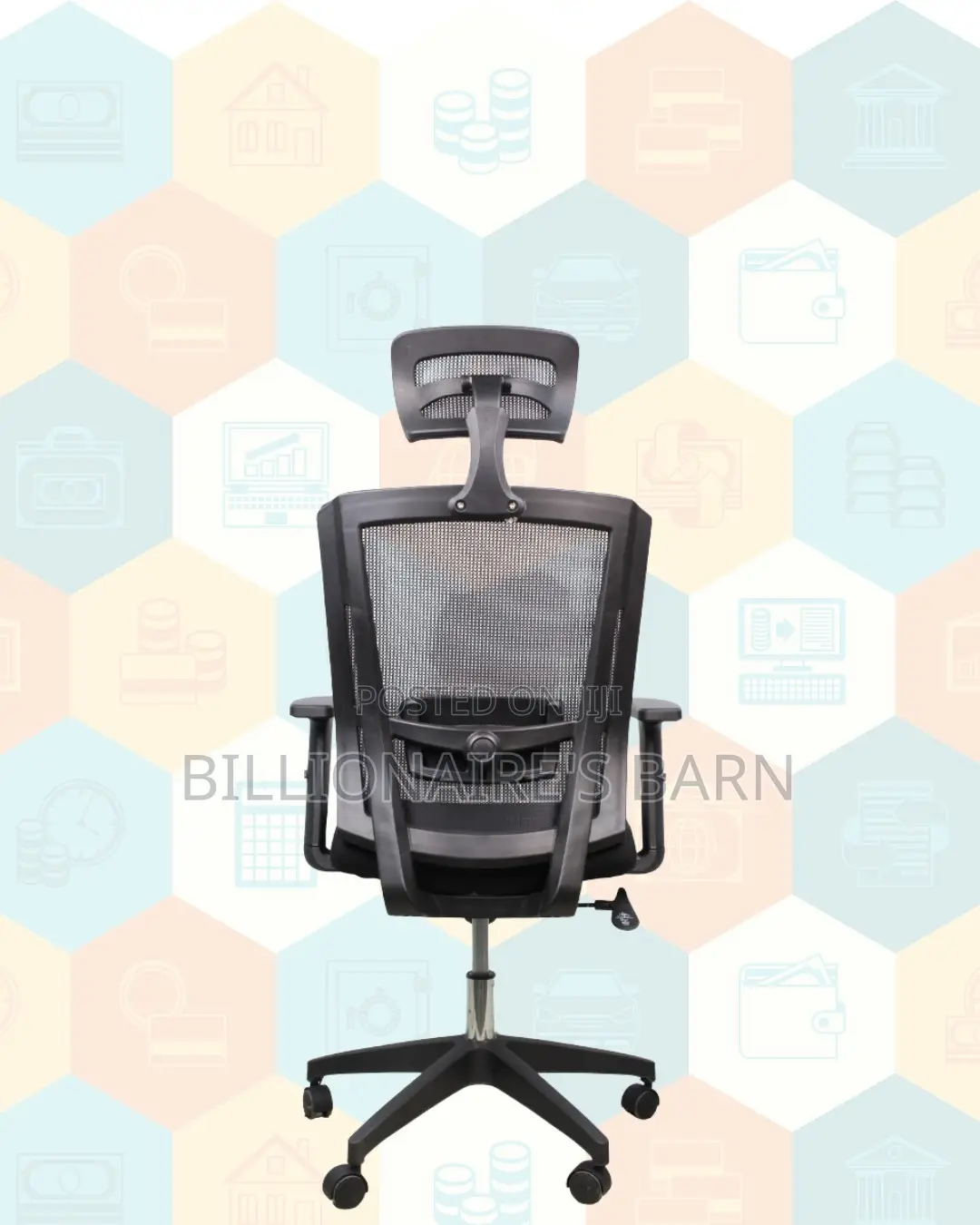 Black Ergonomic Office Chair |Workday Comfort, Breathable Mesh Airflow
