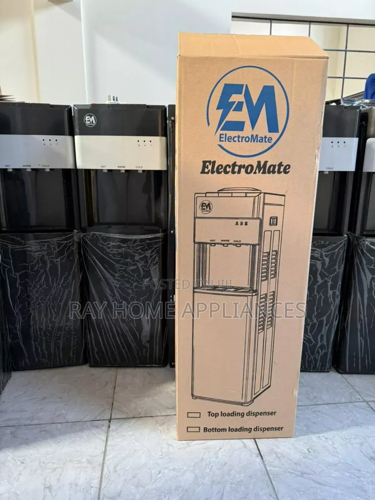 Electromate Top Load 3 Taps Standing Dispenser