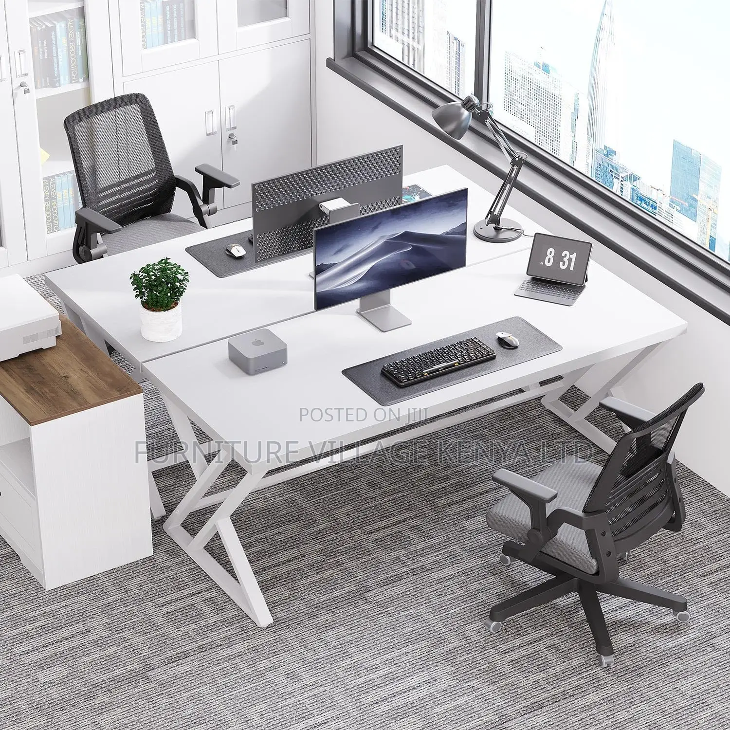 Office Desks: 120cm Generic Computer Desk