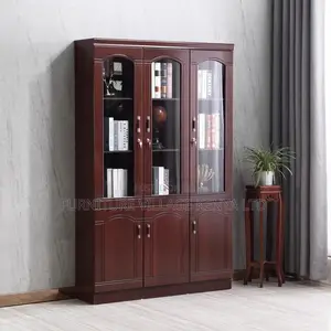 Office Cabinets - Three Door Wooden Executive Storage Cupboard