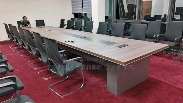 High-End Boardroom Table for Corporate Spaces