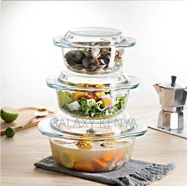 Set of 4 Glass Storage Containers - main view