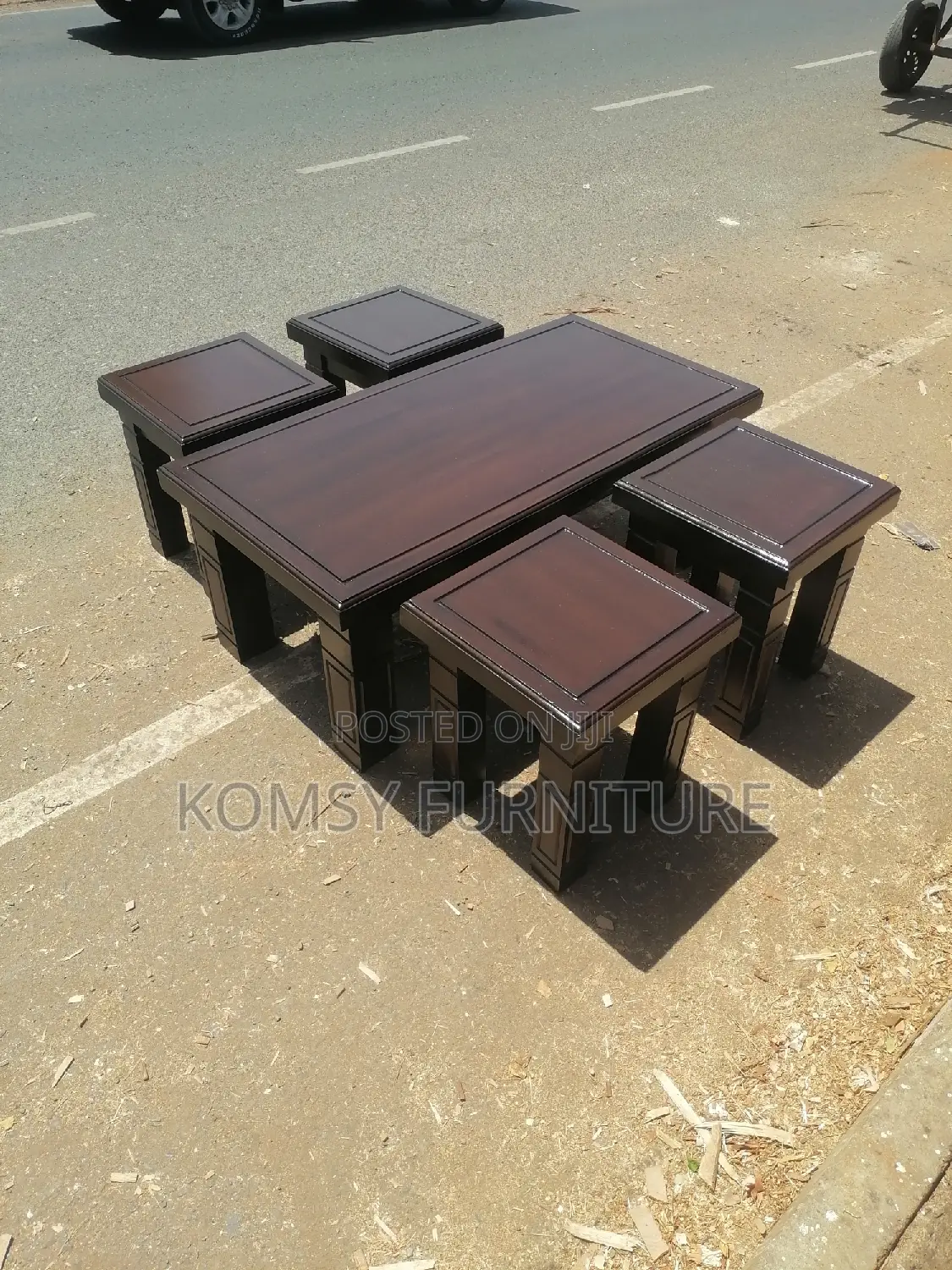 Wooden Coffee Table Set